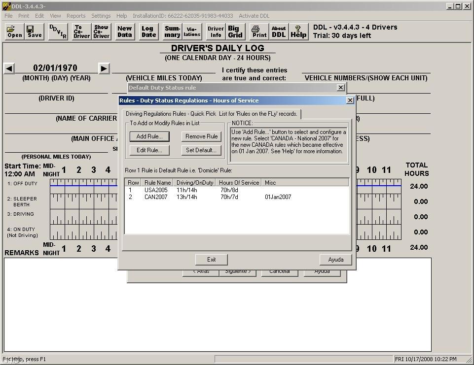 Drivers Daily Log - Screenshot #7
