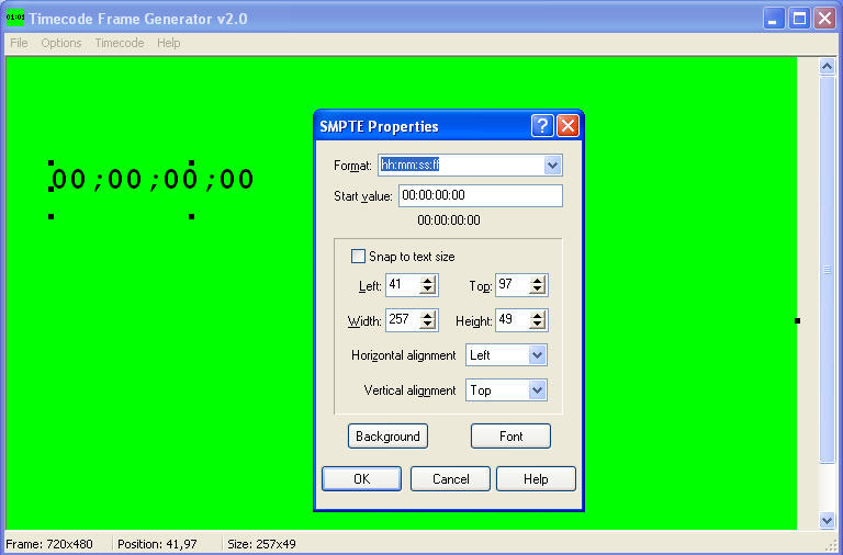 Timecode Frame Generator download for free SoftDeluxe