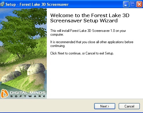 Forest Lake 3D Screensaver - Screenshot #3