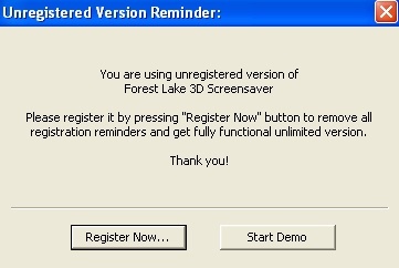 Forest Lake 3D Screensaver - Screenshot #1