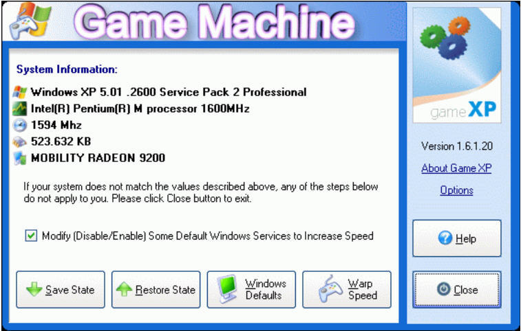 Games что это за программа. Game XP. Game XP com. Optimum XP 1.4 (ранее SUPERTWEAK XP). Windows 2600.