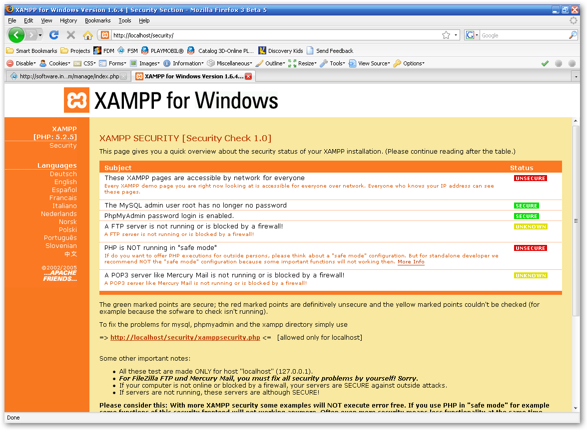 xampp new version