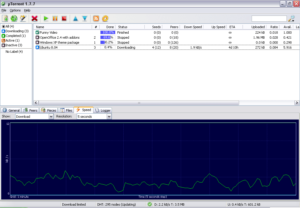 &micro;Torrent (uTorrent) - Screenshot #23