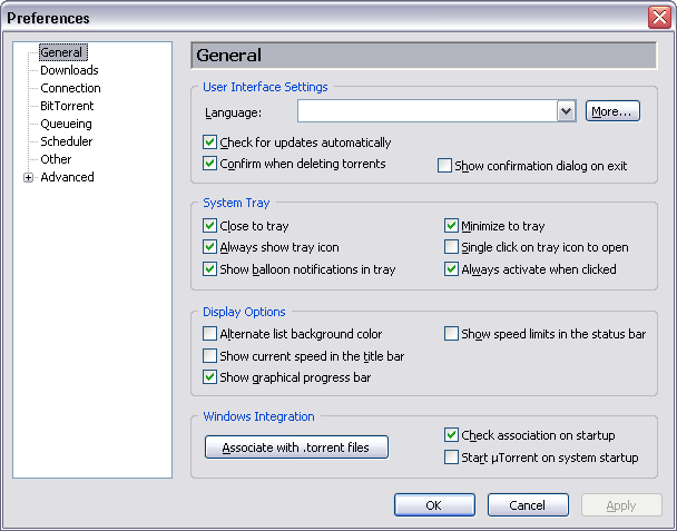&micro;Torrent (uTorrent) - Screenshot #21