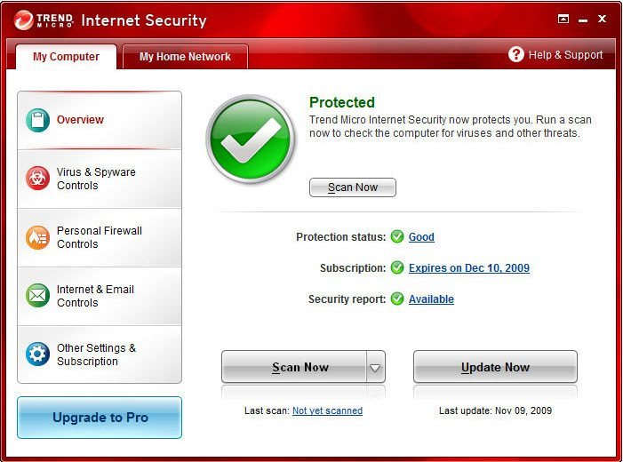 Trend Micro PC-cillin Internet Security latest version - Get best