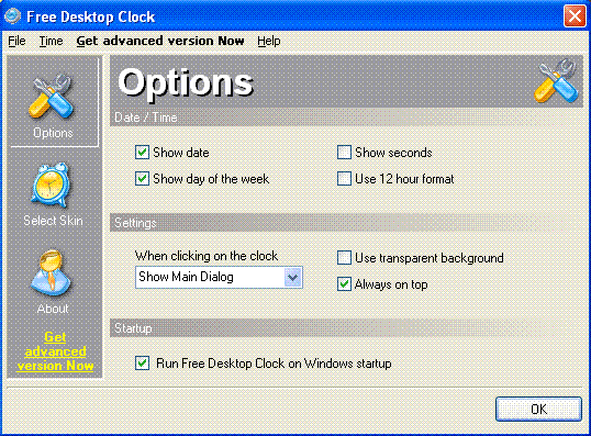 Free Desktop Clock - Screenshot #9