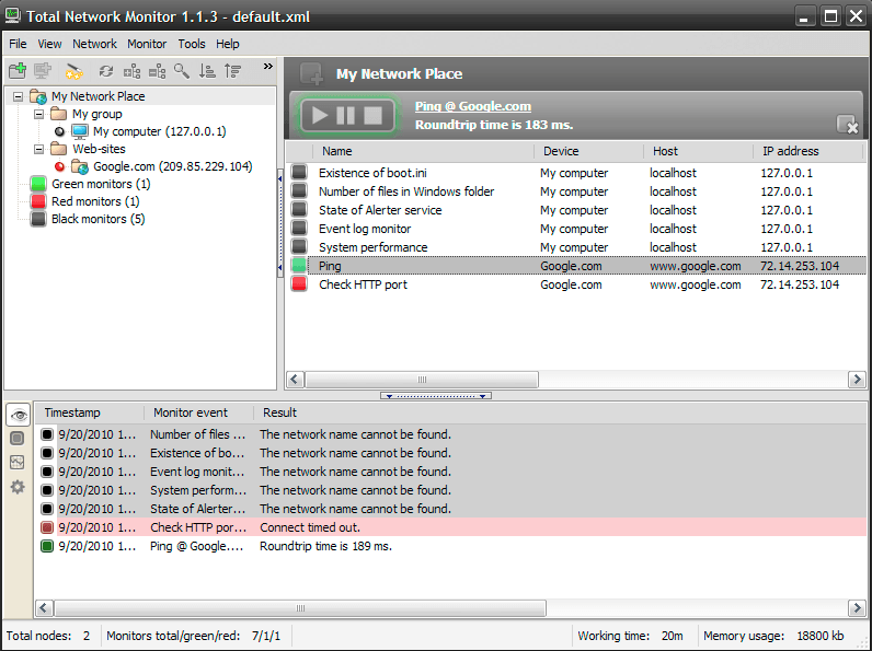 Total Network Monitor - Screenshot #12