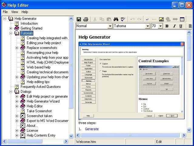 Help Generator for Visual Studio 2003 latest version Get