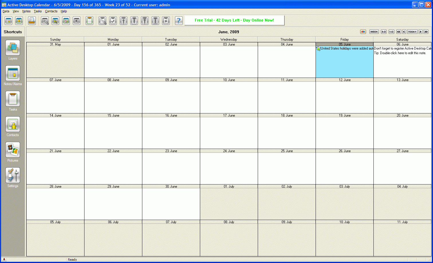 download desktop calendar for windows 8