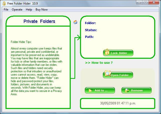 Free Folder Hider - Screenshot #9