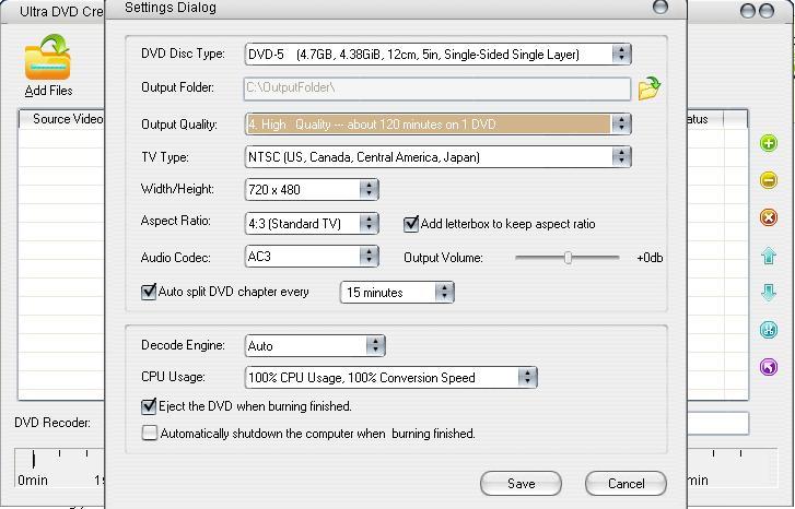 Ultra DVD Creator - Screenshot #5