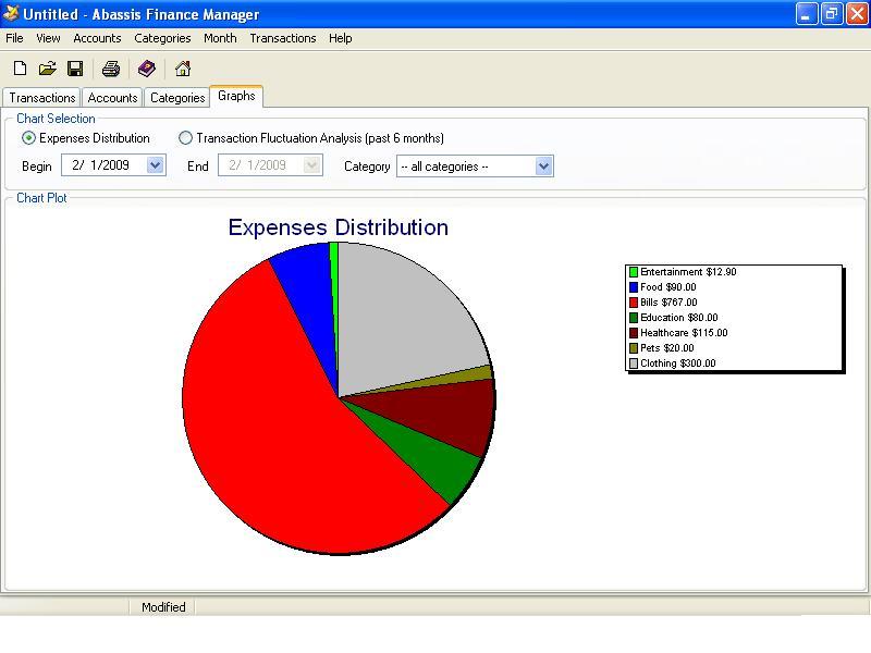 Abassis Finance Manager - Screenshot #1