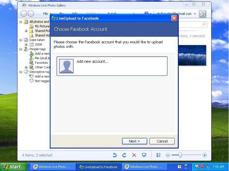 LiveUpload to Facebook - Screenshot #3