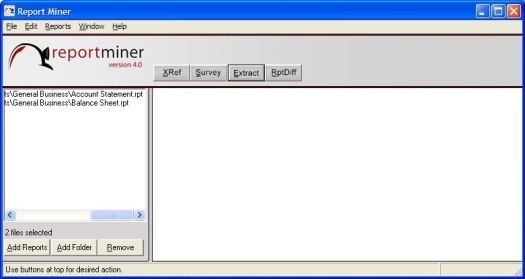 Report Miner - Screenshot #1