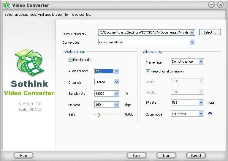 Sothink Video Converter - Screenshot #10