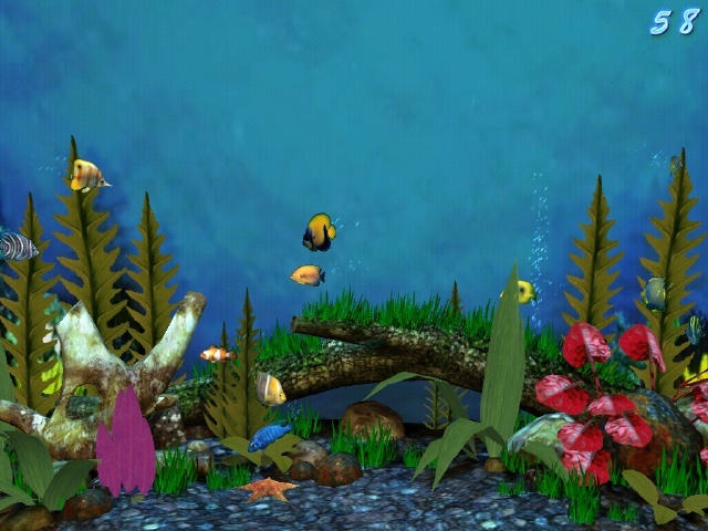Fish Aquarium 3D Screensaver - Screenshot #2