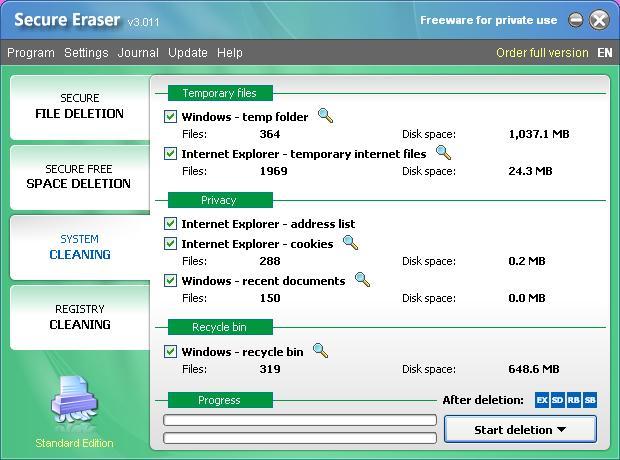 download the new version ASCOMP Secure Eraser Professional 6.003
