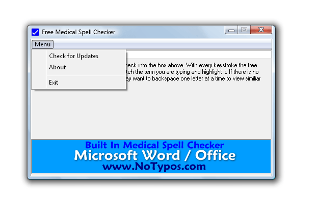 Free Medical Spell Checker - Screenshot #2