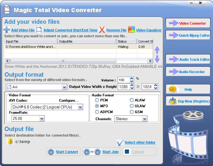 Magic Total Video Converter - Screenshot #3
