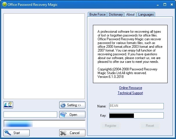 Office Password Recovery Magic - Screenshot #2