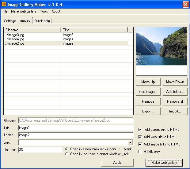 Image Gallery Maker latest version Get best Windows software