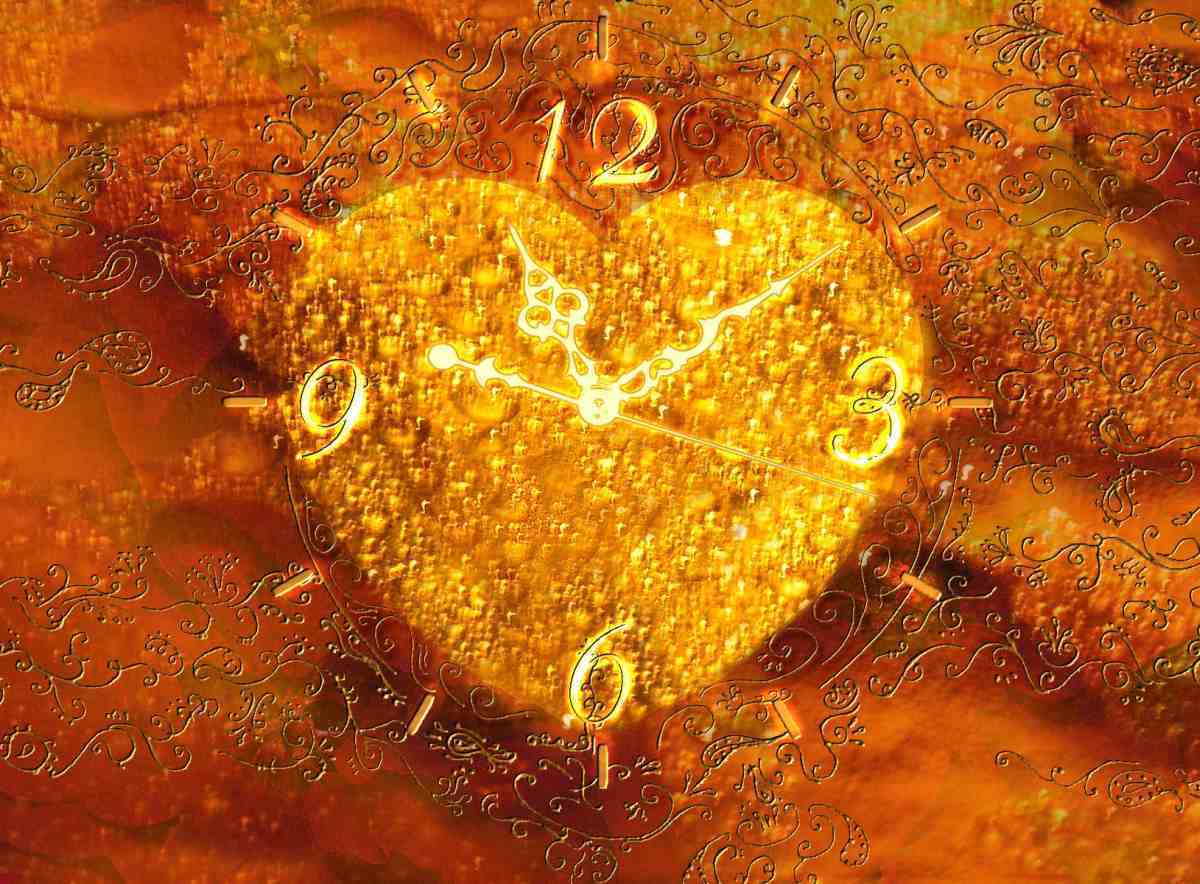 7art Valentine's Clock screensaver &copy; by 7art-screensavers.com - Screenshot #1