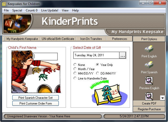 KinderPrints - Screenshot #2