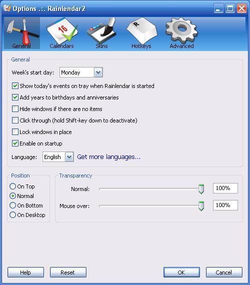 Rainlendar - Screenshot #15