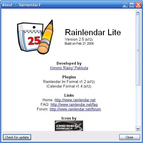 Rainlendar - Screenshot #14