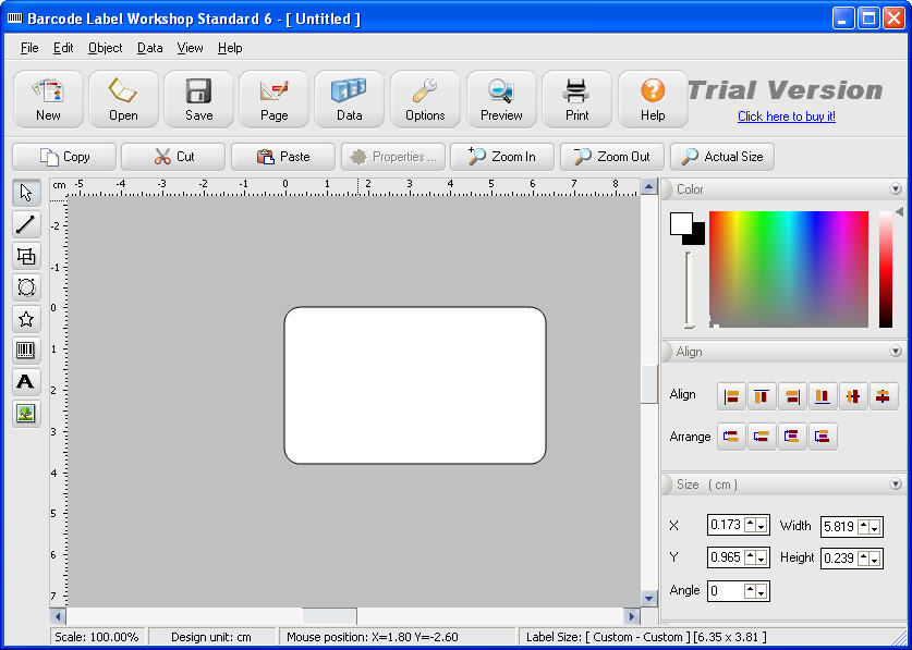 Barcode Label Workshop Standard - Screenshot #1