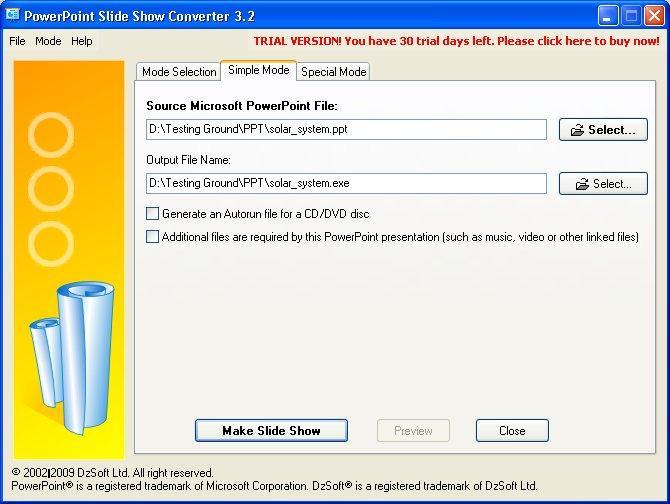 PowerPoint Slide Show Converter - Screenshot #3